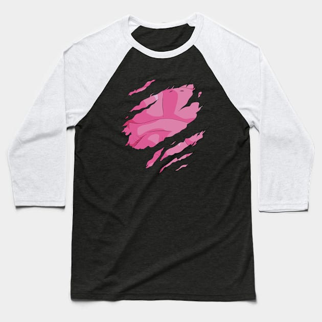 Buu Rip Baseball T-Shirt by MEArtworks